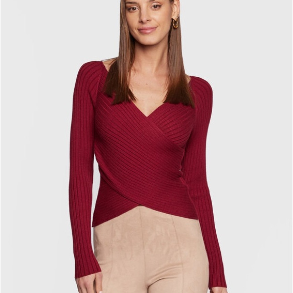 62. Guess Women's Burgundy Sweater